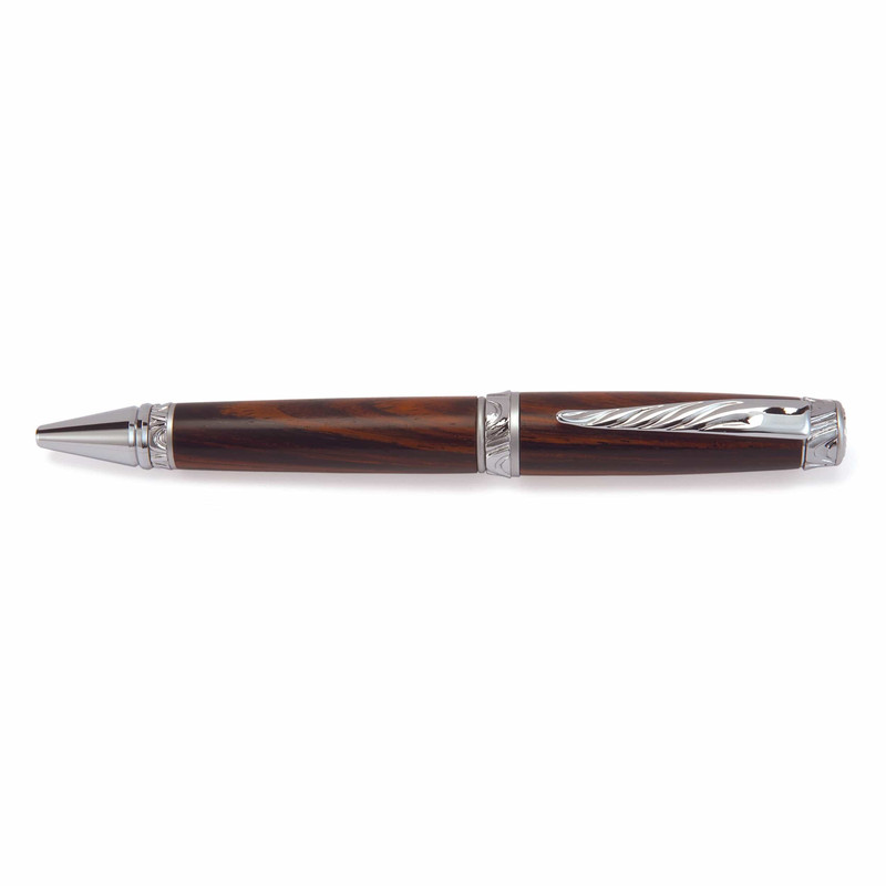 Ultra Cigar Ballpoint Pen Kit - Finish:Chrome & Chrome Satin